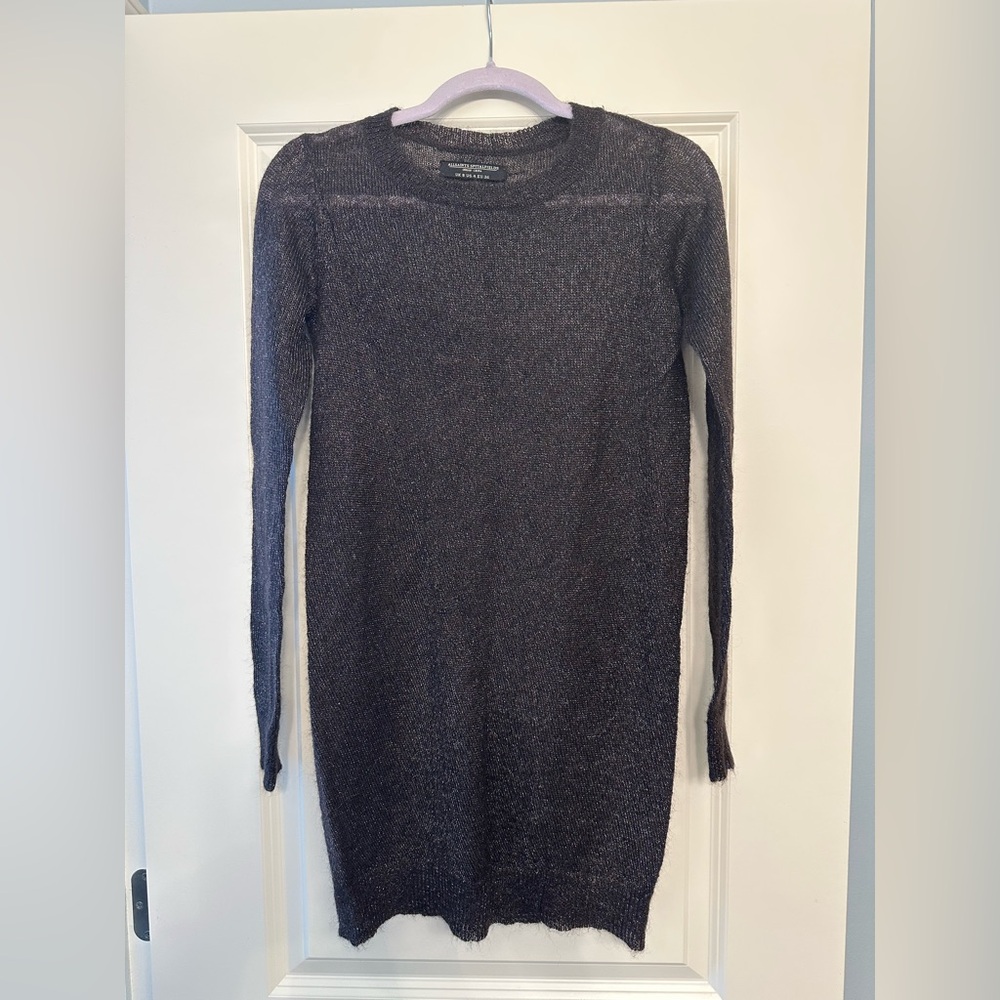 NWOT All Saints Mohair Shimmery Long Sweater/Sweater Dresss